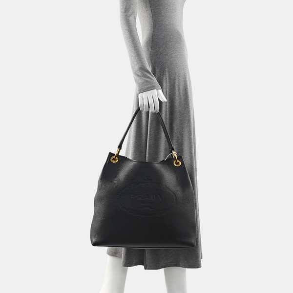 Calfskin Tote Bag Black