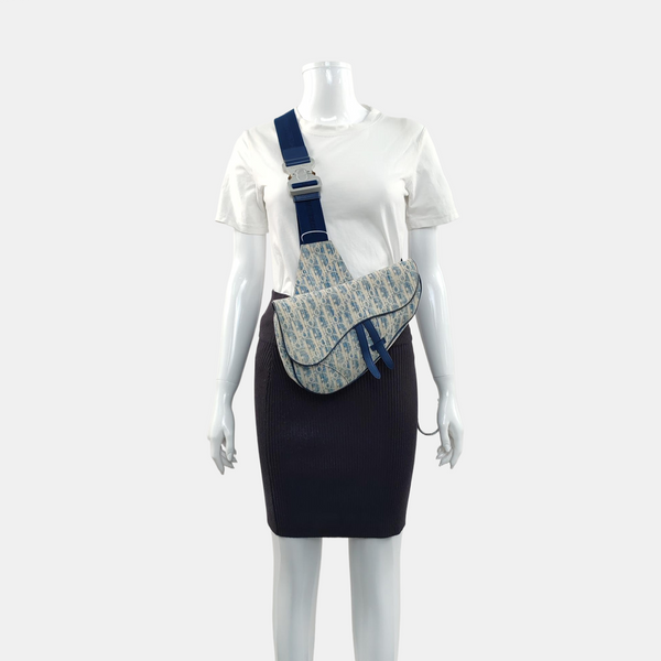 Saddle Medium Fabric Blue
