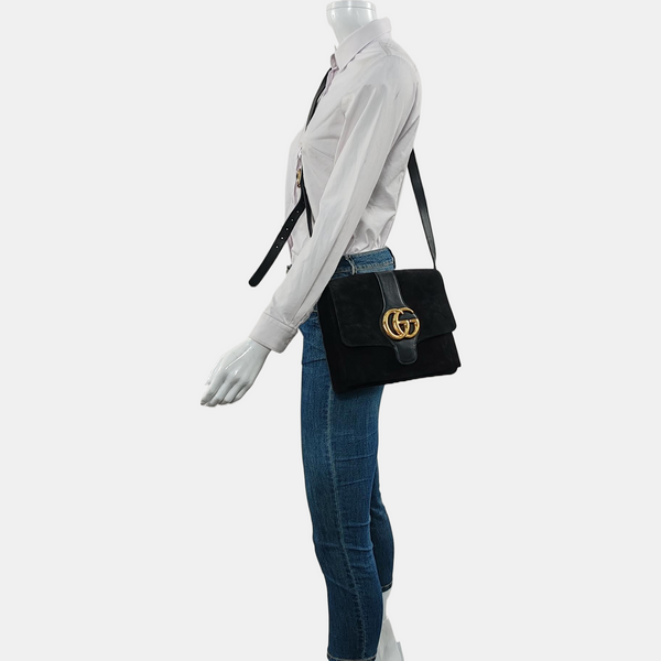 Arli Medium Suede Black