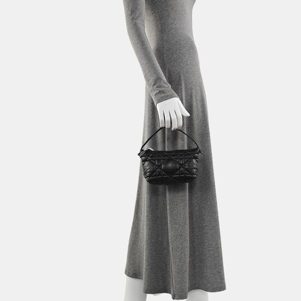 Diortravel Nomad Small Cannage Calfskin Black