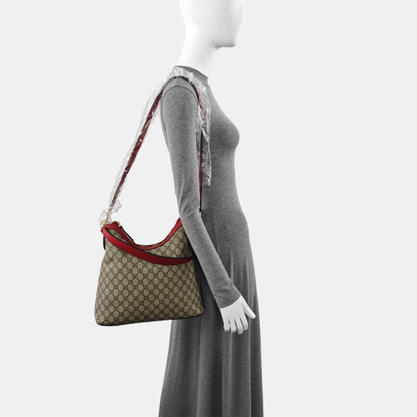 Monogram Coated Canvas Shoulder Bag Beige