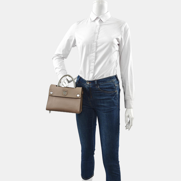 Authenticated pre-owned Diorever Calfskin Brown - Tote Bag at Looply
