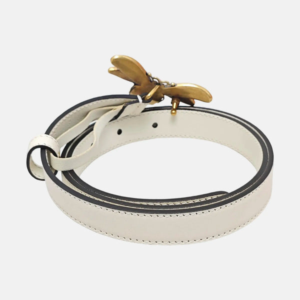 Leather Belt White