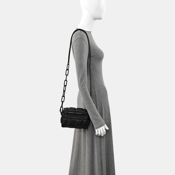 SOFT TRUNK Mini Quilted Calfskin Black
