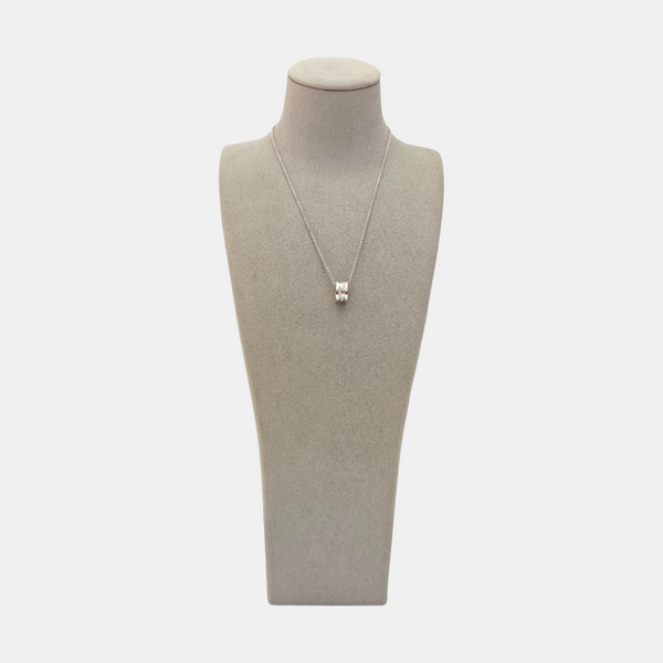 B.ZERO1 18k White Gold Silver Necklace