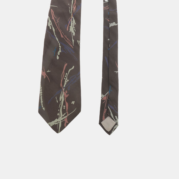 Gray Silk Tie