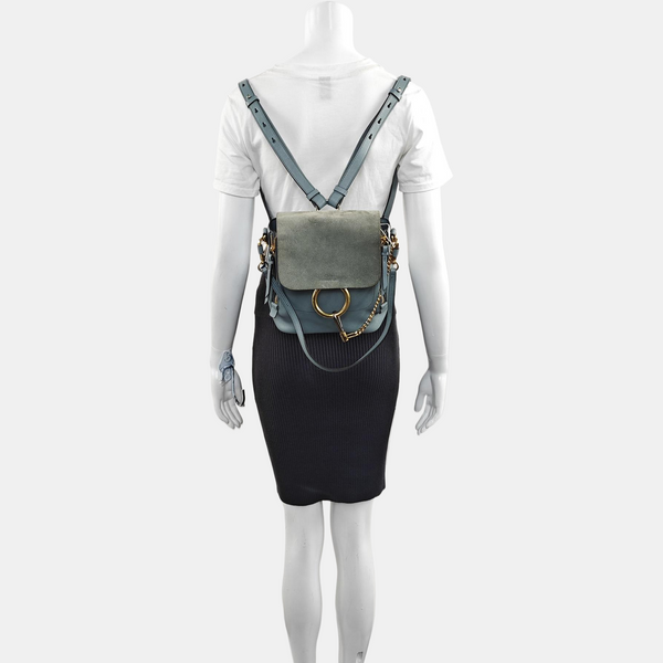 Faye Small Calfskin Blue