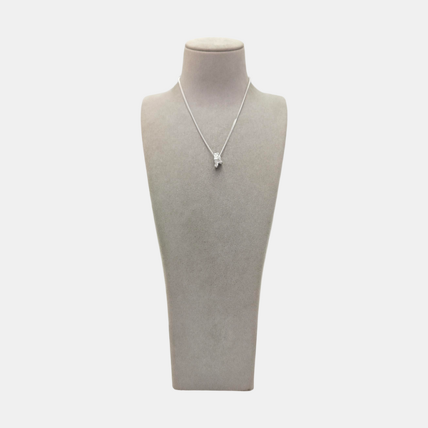 18k White Gold Silver Necklace