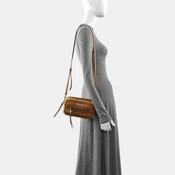 Suede Shoulder Bag Brown