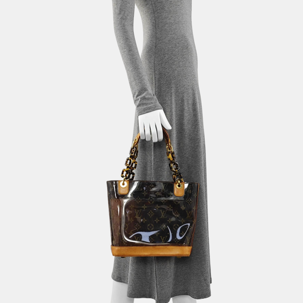 SAC AMBRE PM Monogram Plastic Brown
