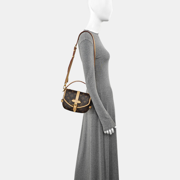 SAUMUR BB Monogram Coated Canvas Brown