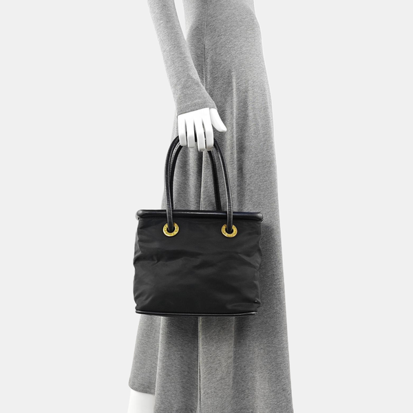 Nylon Tote Bag Black