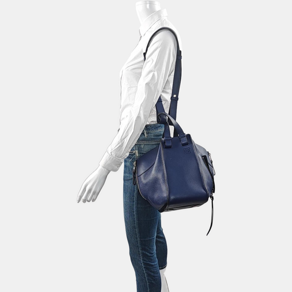 Hammock Small Calfskin Blue