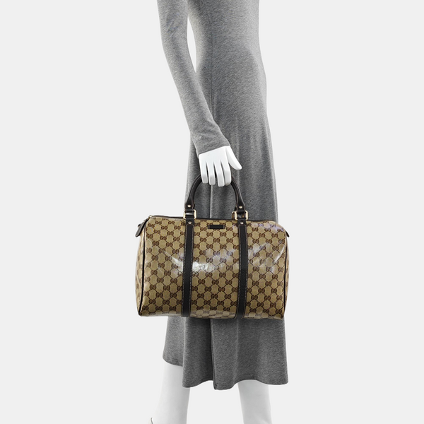Joy Monogram Coated Canvas Beige