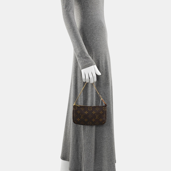 ACCESSOIRES Mini Monogram Coated Canvas Brown