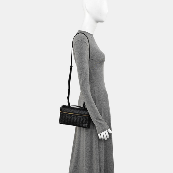 Calfskin Shoulder Bag Black