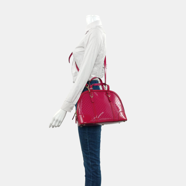 Microguccissima Monogram Calfskin Red