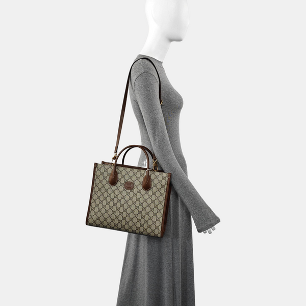 Retro Small Monogram Coated Canvas Brown