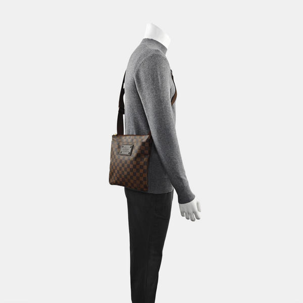 BROOKLYN Damier Ebene Coated Canvas Brown