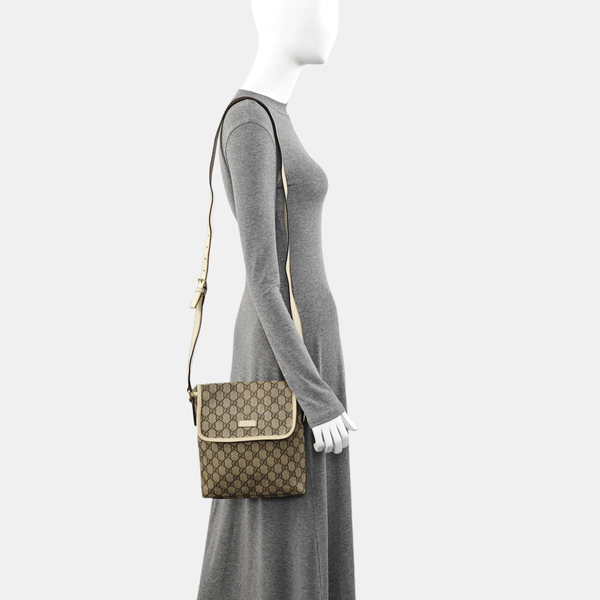 Ligne Shima Monogram Coated Canvas Beige