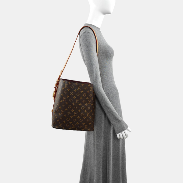 ALL IN GM Monogram Coated Canvas Brown