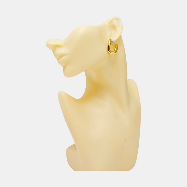 Metal Gold Stud Earrings