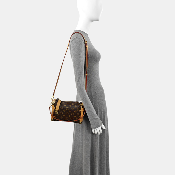 SIDE TRUNK MM Monogram Coated Canvas Brown