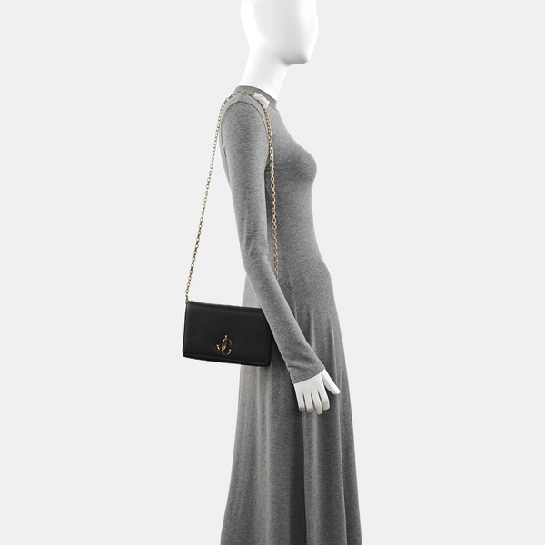 Calfskin Shoulder Bag Black