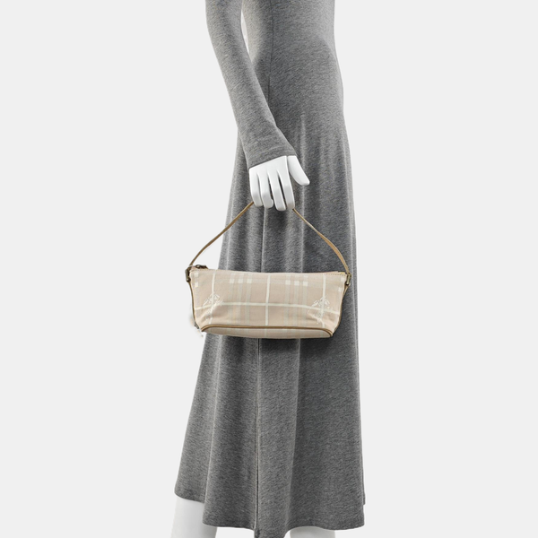 Canvas Top Handle Bag Beige