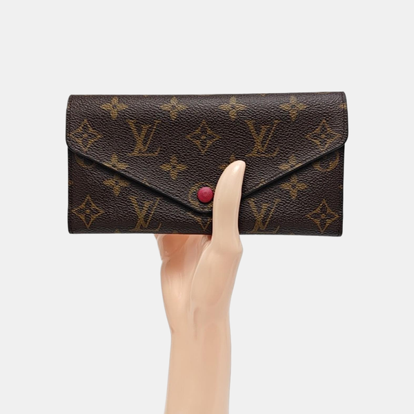 JOSÉPHINE Monogram Coated Canvas Brown Wallet