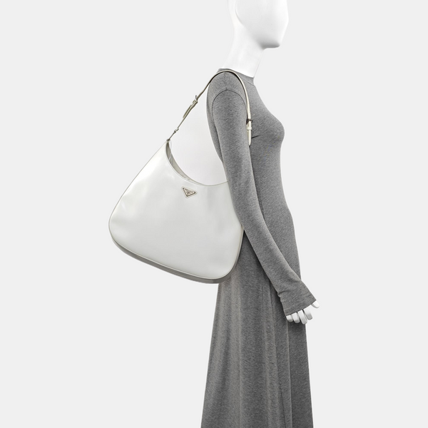 Cleo Medium Calfskin White