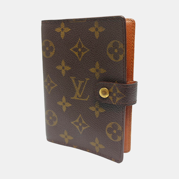 Coated Canvas Notebook Brown