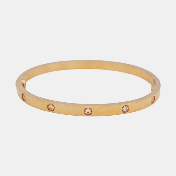 LOVE 18k Rose Gold Bangle