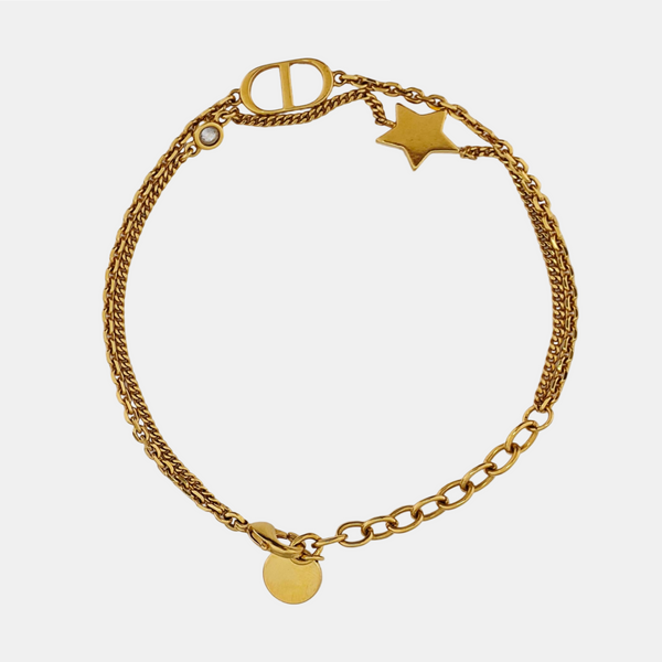 Petit CD Metal Gold Bracelet