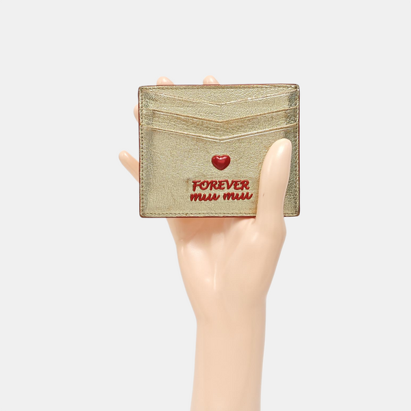 Love Lambskin Beige Card Holder