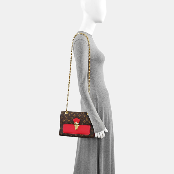 VICTOIRE Monogram Coated Canvas Brown