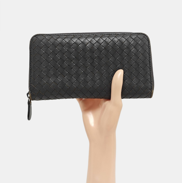 Calfskin Wallet Gray