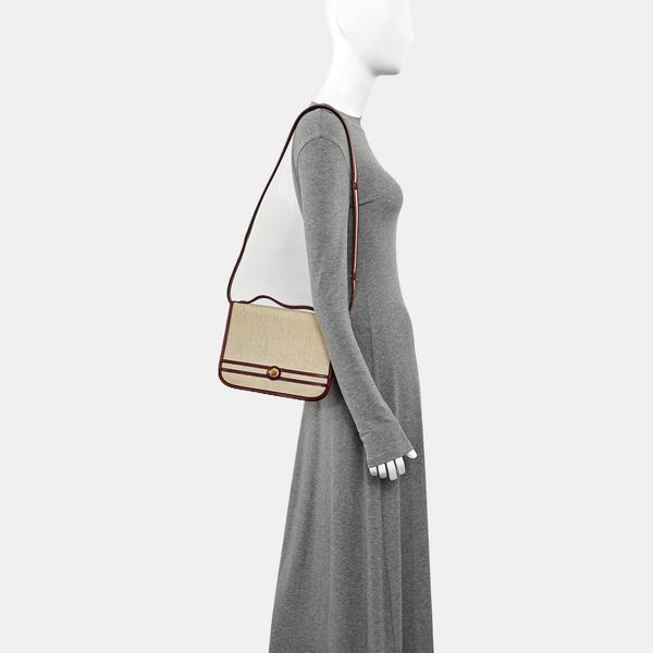 Canvas Shoulder Bag Beige
