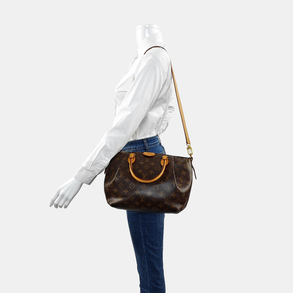 TURENNE PM Monogram Coated Canvas Brown
