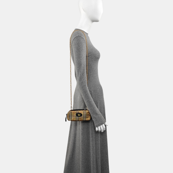 Canvas Shoulder Bag Brown