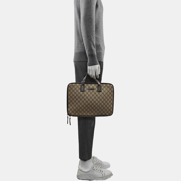 Duffle Monogram Coated Canvas Brown