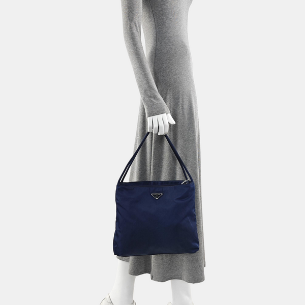 Nylon Tote Bag Blue