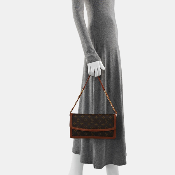 DAME Monogram Coated Canvas Brown