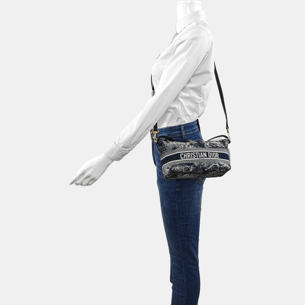 Diortravel Nomad Medium Fabric Blue