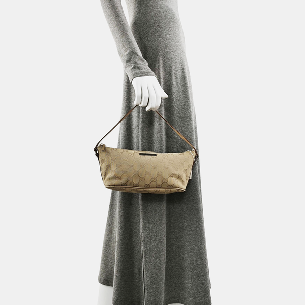 Monogram Canvas Top Handle Bag Beige