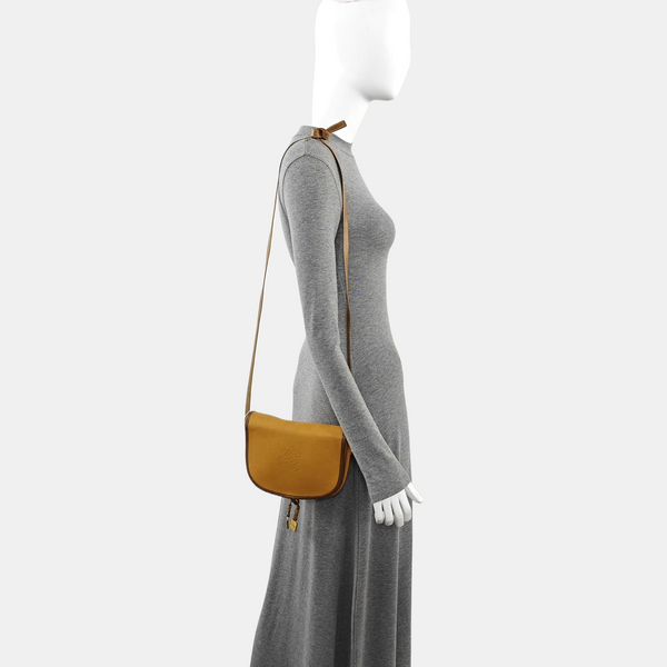 Calfskin Crossbody Bag Small Beige
