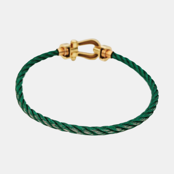 Force 10 18k Gold Green Bracelet