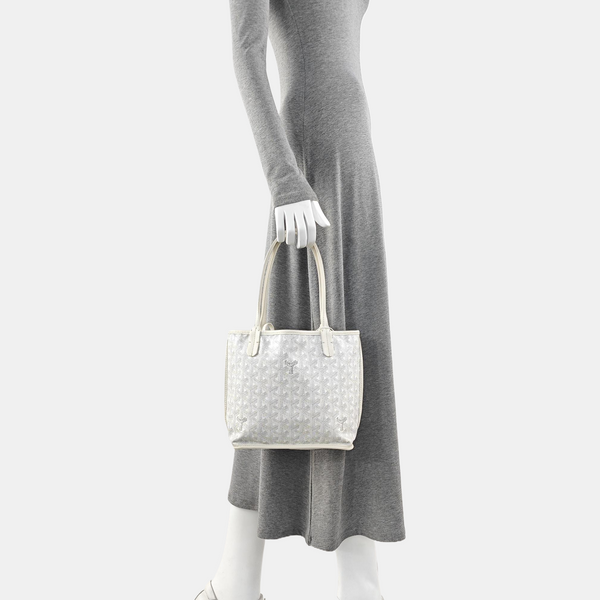 Anjou Mini Coated Canvas White