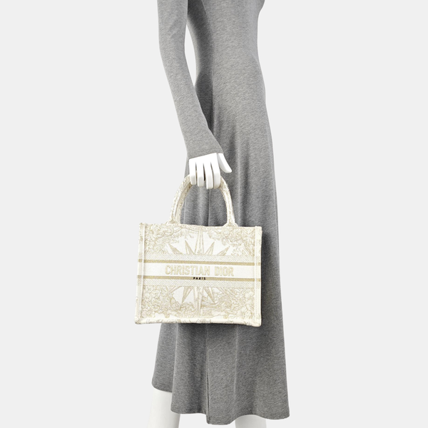 Book Tote Small Canvas White