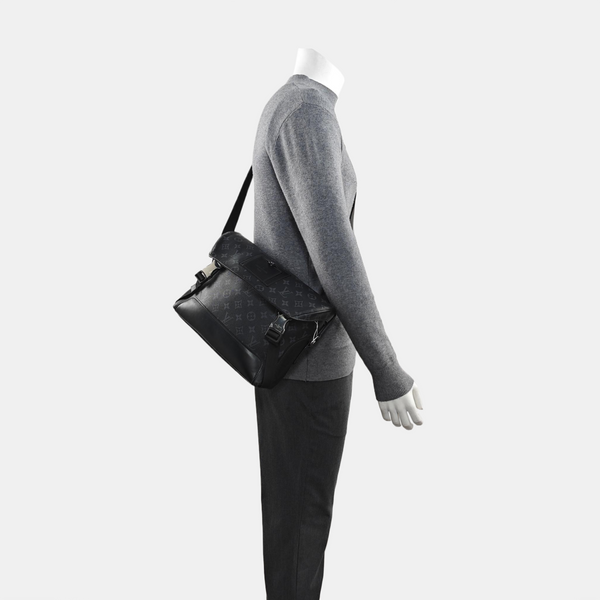 VOYAGER PM Monogram Coated Canvas Black